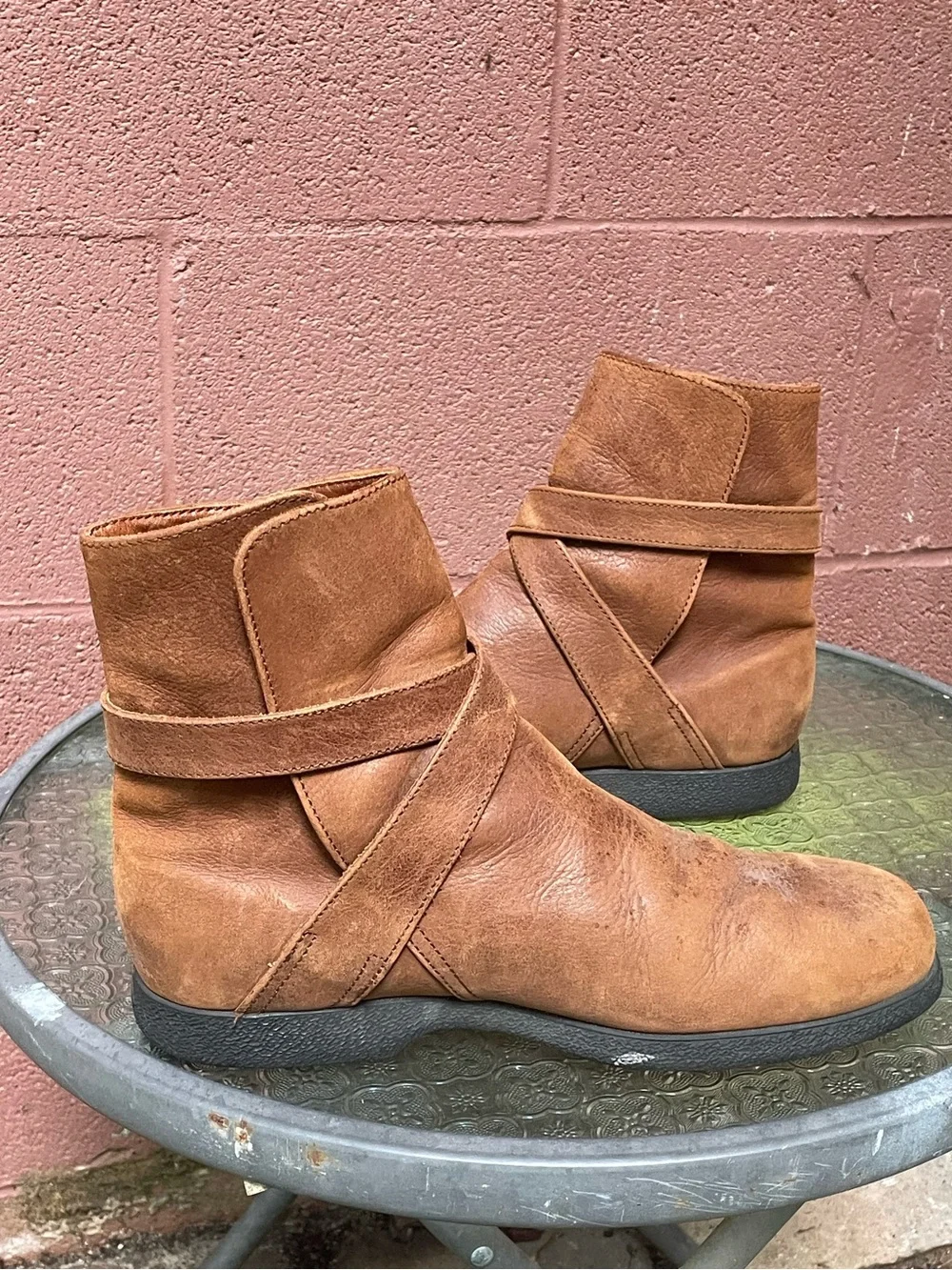 Tod’s Brown Leather Men’s Casual Boots Size 9.5